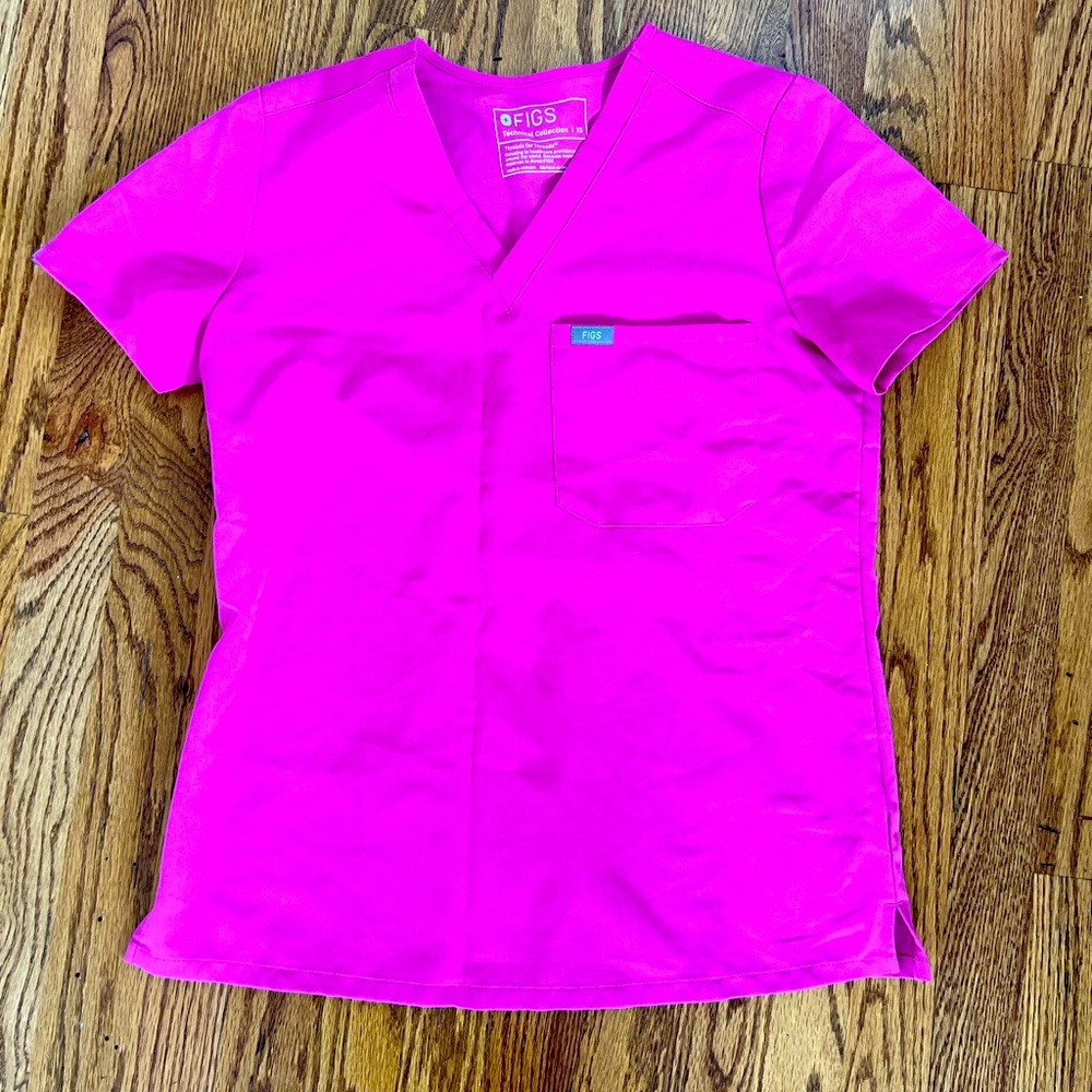 XS/T Hot Pink Jogger Scrub Set